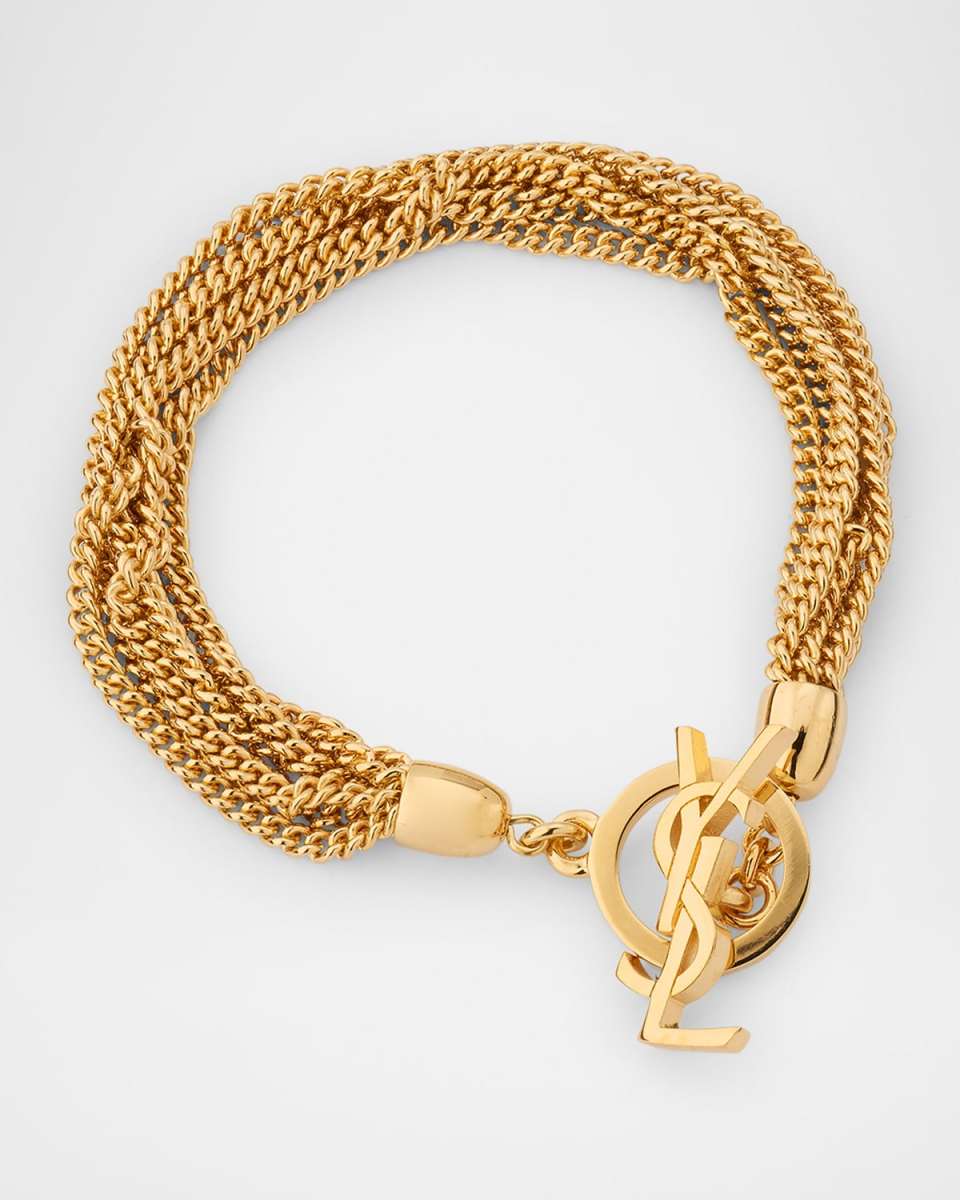 YSL Multi-Chain T-Bar Bracelet